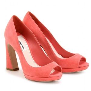 Miu Miu's Camoscio Suede Pumps